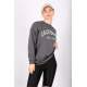 Mad Girls Smoke Gray Sweatshirt Mg1242 - Füme