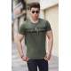 Madmext Khaki Rapped T-shirt for Men 592 - Haki