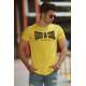 Madmext Yellow Printed T-shirt for Men 4462 - Sarı