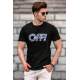 Madmext Men Printed Black T-shirt 5254 - Siyah