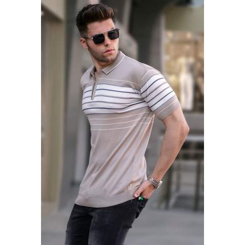 Men Mink Polo T-Shirt 5733 - Vizon