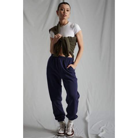 Women Navy Blue Oversize Sweatpants MG1235 - Lacivert