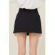 Women Black Basic Mini Skirt - Siyah