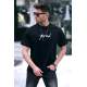 Madmext Men Embroided Black T-shirt 5380 - Siyah