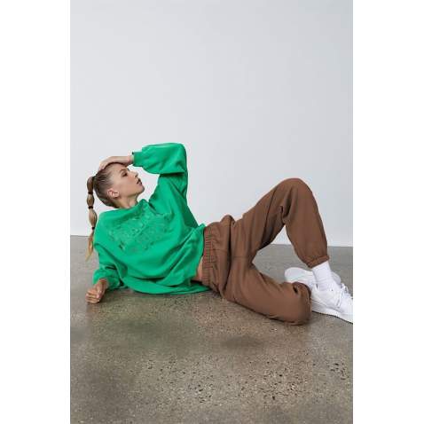 Women Camel Oversize Sweatpants MG1235 - Camel