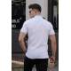 Men White Polo T-Shirt - Beyaz