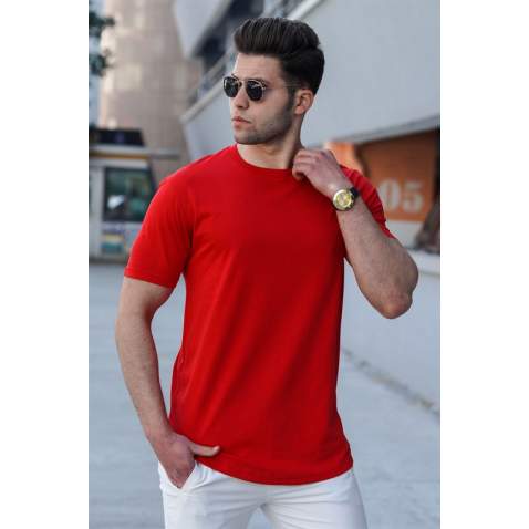 Madmext Men Red T-shirt 4951 - Kırmızı