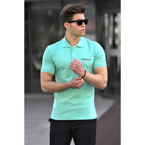 Madmext Green Polo Shirt for Men 4614 - Yeşil