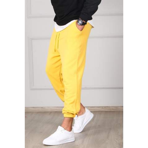 Madmext Men Oversize Yellow Sweatpants 4832 - Sarı