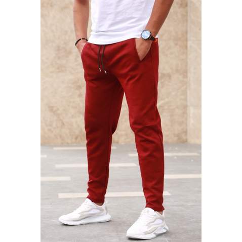 Madmext Basic Bordo Eşofman 2935 - Bordo