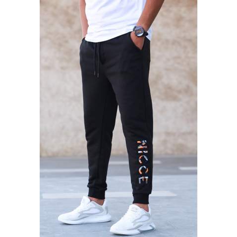 Madmext Black Sweatpants For Men 5614 - Siyah