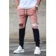 Madmext Soft Pink Printed Sweatpants 2904 - Pudra