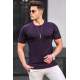 Madmext Knitwear Red T-shirt For Men 5098 - Lacivert