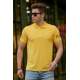 Madmex Yellow Basic Polo Shirt for Men 3053 - Sarı