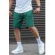 Men Dark Green Capri Shorts - Koyu yeşil