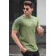 Madmext Men Khaki T-shirt 5226 - Haki