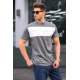 Madmext Men Smoke Gray T-shirt 5377 - Füme