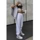 Mad Girls Oversize Ecru Sweatpants MG290 - Beyaz