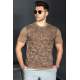 Madmext Men Beige Polo T-shirt 5088 - Bej