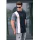 Madmext Men Striped Black T-shirt 5370 - Siyah