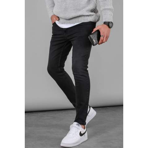 Skin Fit Black Jeans For Men - Siyah