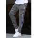 Madmext Anthracite Striped Sweatpants 4205 - Antrasit