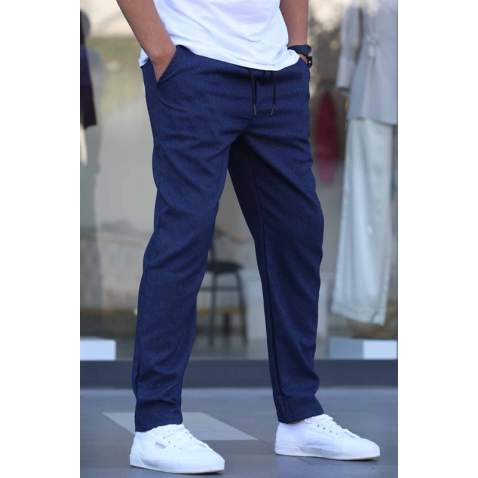 Lacivert Regular Fit Basic Jogger Pantolon 5481 - Lacivert