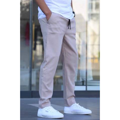 Bej Regular Fit Basic Jogger Pantolon 5481 - Bej