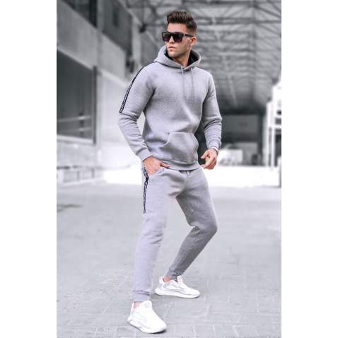 Madmext Gray Tracksuit For Men 5425 - Gri