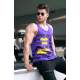 Madmext Men Printed Purple Vest 3091 - Mor