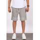 Madmext Men Printed Dye Gray Capri Shorts 5439 - Boyalı gri