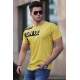 Madmext Yellow Printed T-shirt for Men 3068 - Sarı