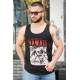 Madmext Black Printed T-shirt for Men 3090 - Siyah