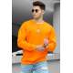 Madmext Men Orange Sweatshirt 4872 - Turuncu