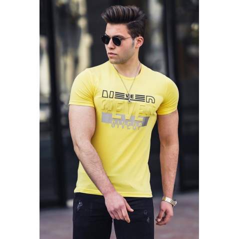 Madmex Yellow T-shirt for Men 4594 - Sarı