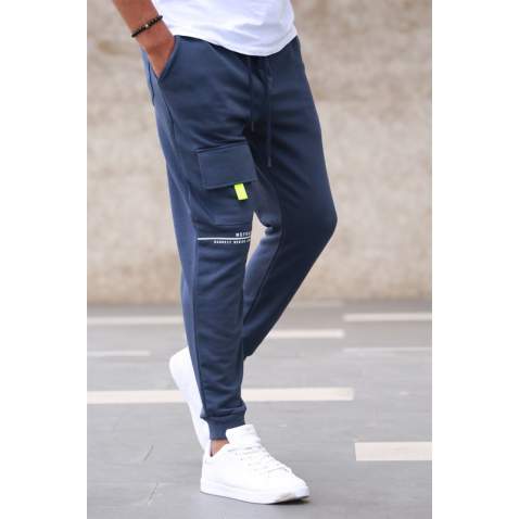 Madmext Men Navy Blue Trousers 5420 - Lacivert