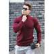 Madmext Maroon Turtleneck Jumper 4662 - Bordo