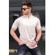 Madmext Men Mock Turtleneck Beige T-shirt 5282 - Bej