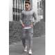 Madmext Gray Pocket Detailed Men Tracksuit Set 4726 - Gri