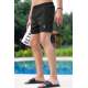 Men Basic Black Swim Shorts - Siyah