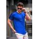 Madmext Men Printed Blue T-Shirt 4472 - Saks