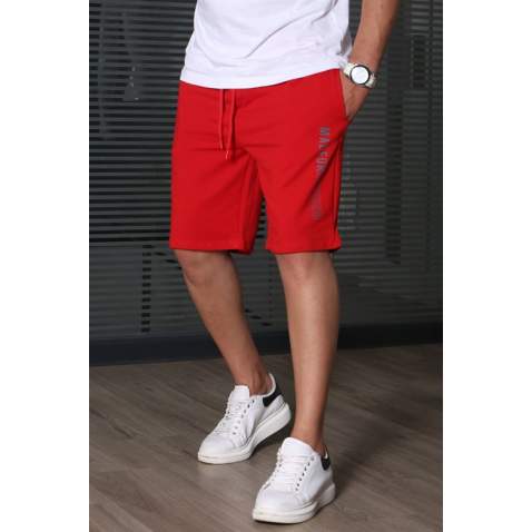 Madmext Red Capri Shorts 5403 - Kırmızı