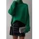 Mad Girls Turtleneck Green Sweater MG1252 - Yeşil