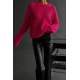 Mad Girls Oversize Fuchsia Sweater MG1344 - Fuşya