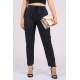 Mad Girls Navy Blue Trousers Mg1106 - Lacivert