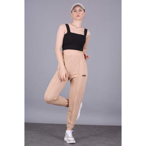 Mad Girls Camel Jogger Sweatpants MG303 - Camel