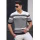 Madmext Men Black Polo T-shirt 5083 - Siyah