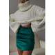 Mad Girls Turtleneck White Sweater MG1402 - Beyaz