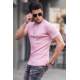 Madmext Men Basic Pink T-Shirt 4077 - Pudra