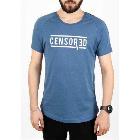 Madmext Men Indigo T-shirt 2257 - İndigo